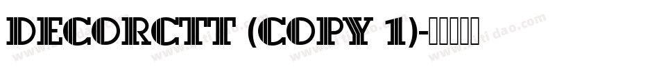 DecorCTT (COPY 1)字体转换